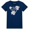 T-shirt Guess logo triangolo floreale