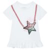 T-shirt Guess paillettes manica corta