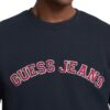 Felpa Guess Jeans logo a contrasto
