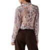 Camicia Guess con scollo a V in chiffon