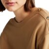 Felpa Tommy Hilfiger con scollatura a barca e bottoni dorati