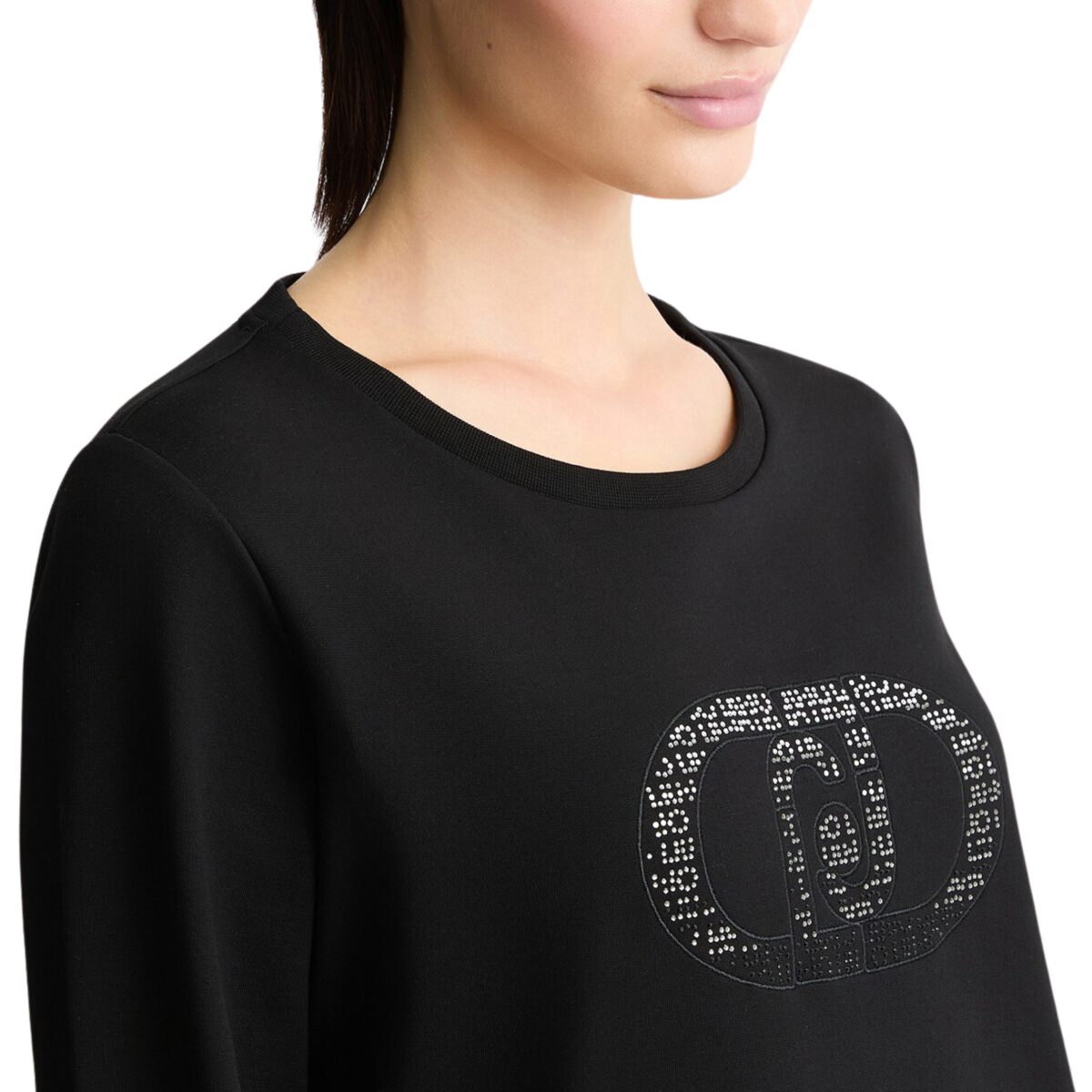 Felpa Liu Jo con logo e strass
