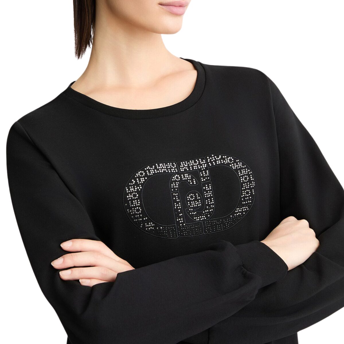 Felpa Liu Jo con logo e strass