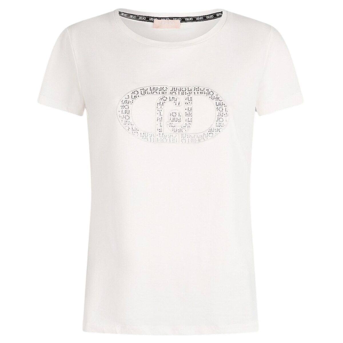 T-shirt Liu Jo con logo e strass