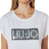 T-shirt Liu Jo strass bicolor