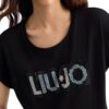 T-shirt Liu Jo con logo e strass