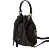 Borsa Twinset a secchiello ‘Grace’ effetto paglia