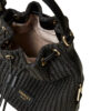 Borsa Twinset a secchiello ‘Grace’ effetto paglia