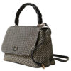 Borsa Twinset top handle in canvas effetto rete