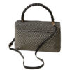 Borsa Twinset top handle in canvas effetto rete