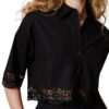 Camicia Twinset Milano cropped con pizzo