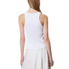 Top Twinset Milano a costine con catena
