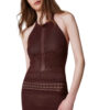 Abito Twinset Milano lungo halter in maglia punzonata