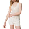 Top Twinset Milano in maglia con patch ricamato