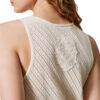 Top Twinset Milano in maglia con patch ricamato
