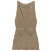 Top Twinset Milano in maglia con lurex e cintura