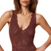 Top Twinset Milano in maglia con lurex e cintura