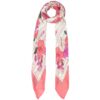 Foulard rosso a fiori