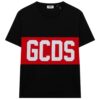 T-shirt GCDS girocollo con maxi logo