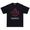 T-shirt Dsquared junior con foglia canada