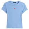 T-shirt Tommy Jeans slim badge rib tee
