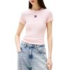T-shirt Tommy Jeans slim badge rib tee