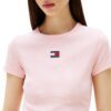 T-shirt Tommy Jeans slim badge rib tee