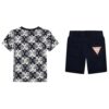 Set Guess t-shirt logo triangolo e short