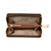 Porta carte di credito Michael Kors zip-around Jet Set piccolo con logo