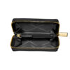 Porta carte di credito Michael Kors zip-around Jet Set piccolo in pelle martellata