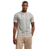 T-shirt EA7 girocollo stampa monogram logo series in jersey di cotone