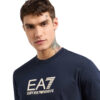 T-shirt EA7 girocollo visibility in cotone
