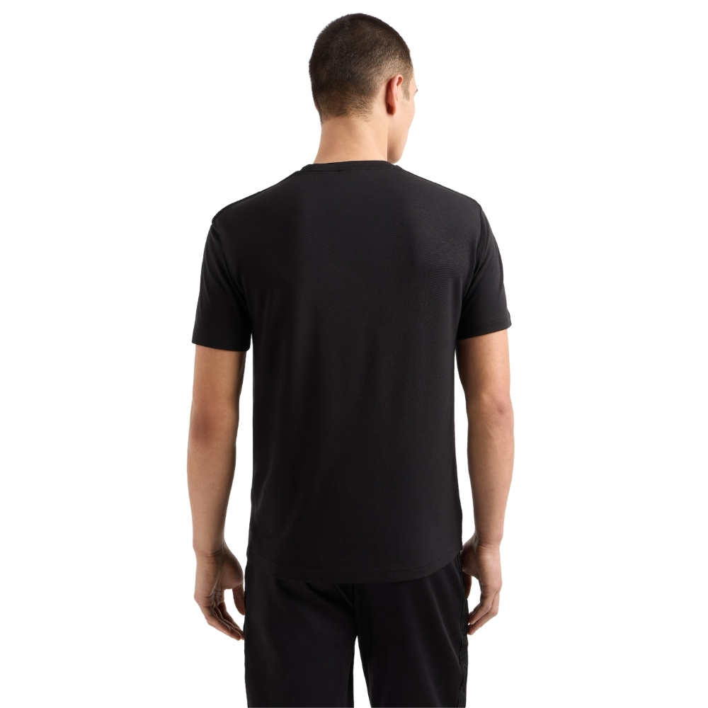 T-shirt EA7 girocollo gold label in jersey di viscosa