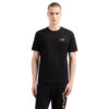 T-shirt EA7 logo in jersey di cotone