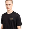 T-shirt EA7 logo in jersey di cotone