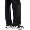 Pantaloni EA7 ampi logo series in misto modal stretch
