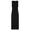 Abito lungo EA7 logo series in cotone stretch