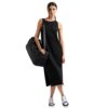 Abito lungo EA7 logo series in cotone stretch