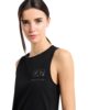 Abito lungo EA7 logo series in cotone stretch