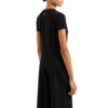 T-shirt EA7 girocollo logo pailettes in cotone stretch