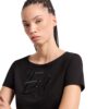 T-shirt EA7 scollo a barchetta logo series in cotone stretch