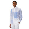 Camicia Harmont & Blaine patchwork misto lino