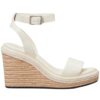 Sandali Calvin Klein con zeppa espadrillas in pelle