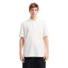 Polo Armani Exchange regular fit con logo allover tono su tono