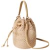 Borsa a secchiello Twinset in cotone crochet