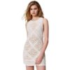 Abito corto Twinset  in maglia crochet a fiori