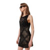Abito corto Twinset  in maglia crochet a fiori