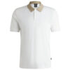 Polo Hugo Boss slim fit in cotone mercerizzato con riga sul colletto