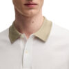 Polo Hugo Boss slim fit in cotone mercerizzato con riga sul colletto