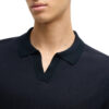 Polo Hugo Boss in misto cotone con colletto johnny